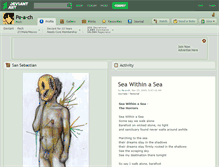 Tablet Screenshot of pe-a-ch.deviantart.com