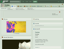 Tablet Screenshot of faridee.deviantart.com