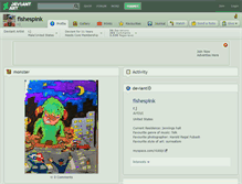 Tablet Screenshot of fishespink.deviantart.com