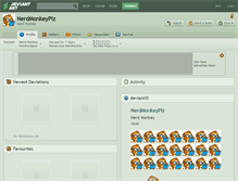 Tablet Screenshot of nerdmonkeyplz.deviantart.com