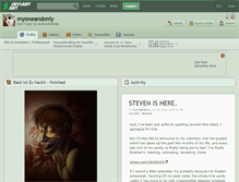 Tablet Screenshot of myoneandonly.deviantart.com