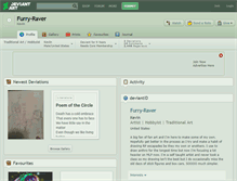 Tablet Screenshot of furry-raver.deviantart.com