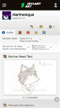 Mobile Screenshot of marineaqua.deviantart.com