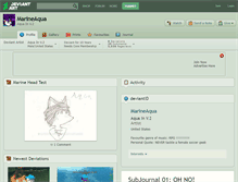 Tablet Screenshot of marineaqua.deviantart.com