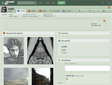 Tablet Screenshot of csobi.deviantart.com