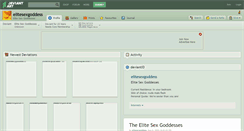 Desktop Screenshot of elitesexgoddess.deviantart.com