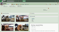 Desktop Screenshot of jaduhx.deviantart.com