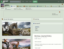 Tablet Screenshot of jaduhx.deviantart.com