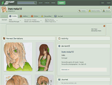 Tablet Screenshot of ines-nota10.deviantart.com