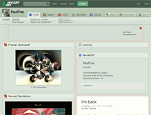 Tablet Screenshot of paulfrac.deviantart.com