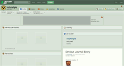 Desktop Screenshot of holyhellplz.deviantart.com