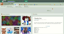 Desktop Screenshot of d3anna-destructi0n.deviantart.com