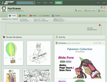 Tablet Screenshot of hurriicanee.deviantart.com