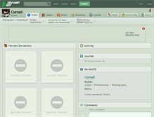 Tablet Screenshot of corneli.deviantart.com