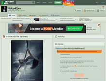 Tablet Screenshot of hiddeneden.deviantart.com