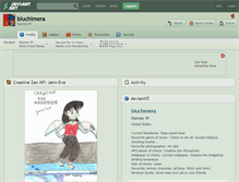 Tablet Screenshot of bluchimera.deviantart.com