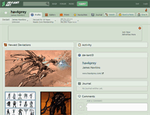 Tablet Screenshot of hawkprey.deviantart.com
