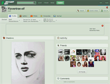 Tablet Screenshot of flowertree-elf.deviantart.com