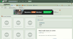 Desktop Screenshot of nudetoons.deviantart.com