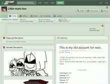 Tablet Screenshot of little-music-box.deviantart.com