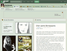 Tablet Screenshot of dardelune.deviantart.com