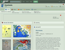 Tablet Screenshot of kkartistsitz.deviantart.com