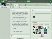 Tablet Screenshot of karai-club.deviantart.com