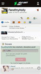 Mobile Screenshot of fanofmyholly.deviantart.com
