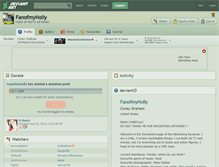 Tablet Screenshot of fanofmyholly.deviantart.com