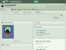 Tablet Screenshot of ohnoshedidntplz.deviantart.com