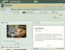 Tablet Screenshot of mjohanson.deviantart.com
