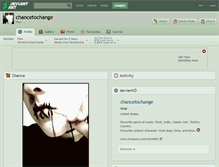 Tablet Screenshot of chancetochange.deviantart.com