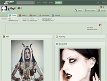Tablet Screenshot of gothgirl1981.deviantart.com