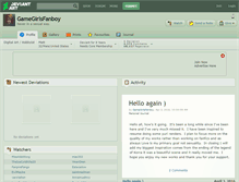 Tablet Screenshot of gamegirlsfanboy.deviantart.com