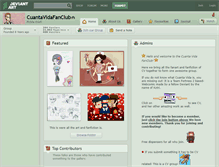 Tablet Screenshot of cuantavidafanclub.deviantart.com