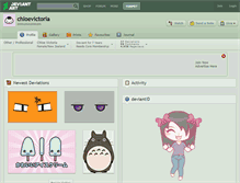 Tablet Screenshot of chloevictoria.deviantart.com