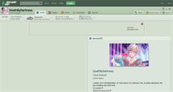 Desktop Screenshot of deathbydarkness.deviantart.com