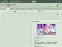 Tablet Screenshot of deathbydarkness.deviantart.com
