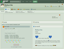 Tablet Screenshot of finchy-n-fox.deviantart.com