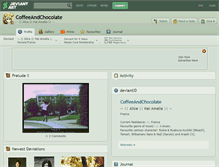 Tablet Screenshot of coffeeandchocolate.deviantart.com