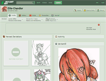 Tablet Screenshot of ellie-chandler.deviantart.com