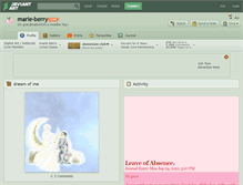 Tablet Screenshot of marie-berry.deviantart.com