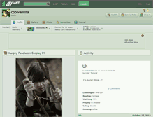 Tablet Screenshot of coolvanillia.deviantart.com