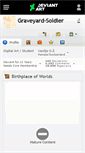 Mobile Screenshot of graveyard-soldier.deviantart.com
