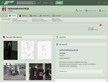 Tablet Screenshot of nekoxsakuraxninja.deviantart.com