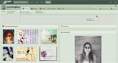 Desktop Screenshot of everythingblue.deviantart.com