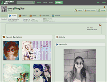 Tablet Screenshot of everythingblue.deviantart.com