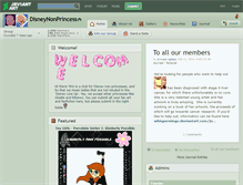 Tablet Screenshot of disneynonprincess.deviantart.com