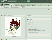 Tablet Screenshot of frickangel.deviantart.com