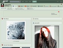 Tablet Screenshot of malvs777.deviantart.com